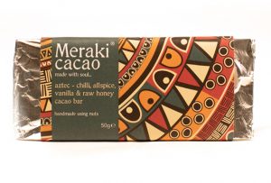 Meraki Cacao Aztec bar - chilli, allspice, vanilla & honey